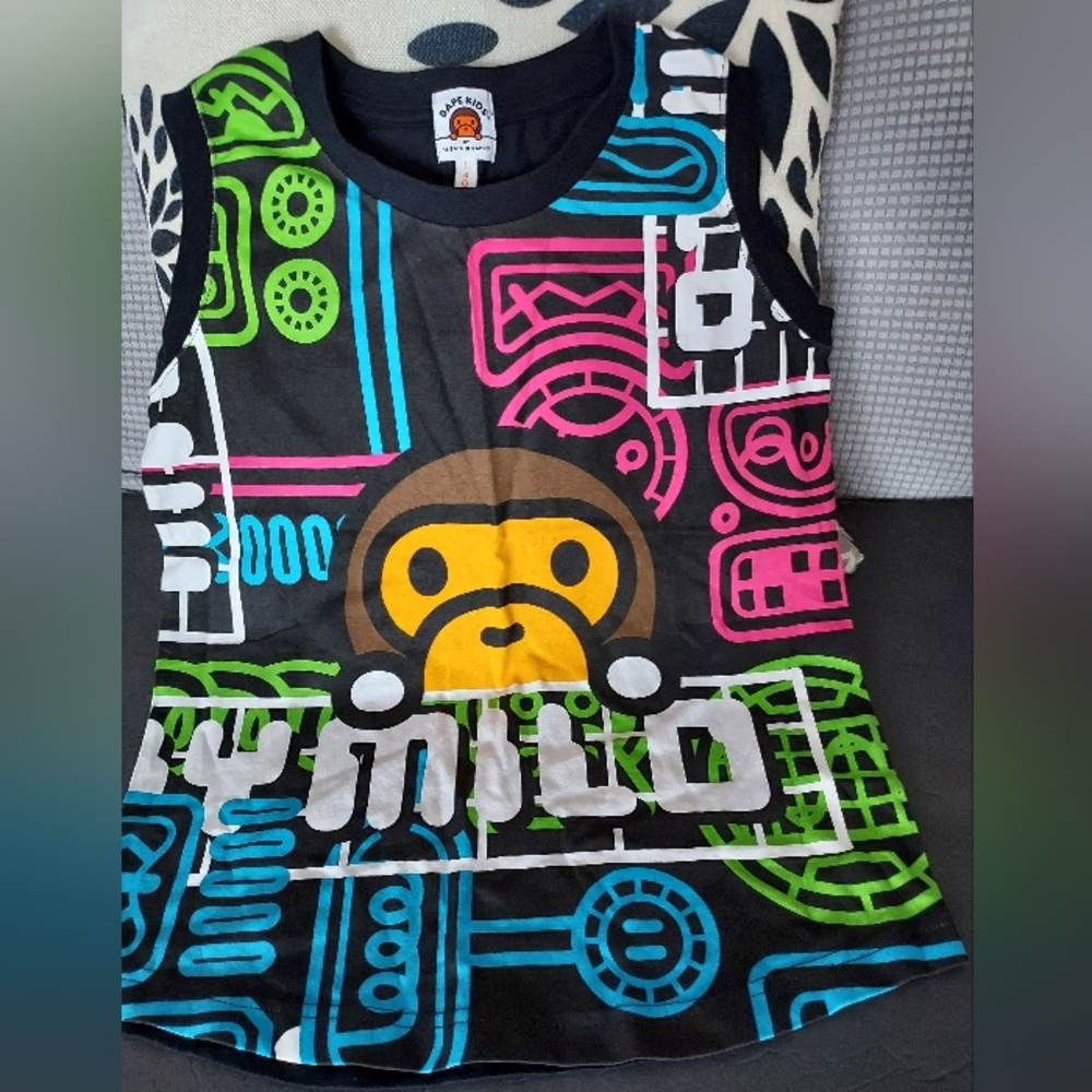 Bape Kids by A Bathing Ape fit woman XS-S cotton Tank Top